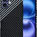 Techsuit iPhone 16 Carbonite Fibershell Θήκη Σκληρή - Stealth Gray