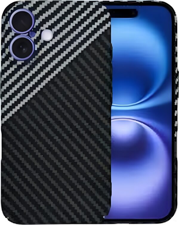 Techsuit iPhone 16 Carbonite Fibershell Θήκη Σκληρή - Stealth Gray