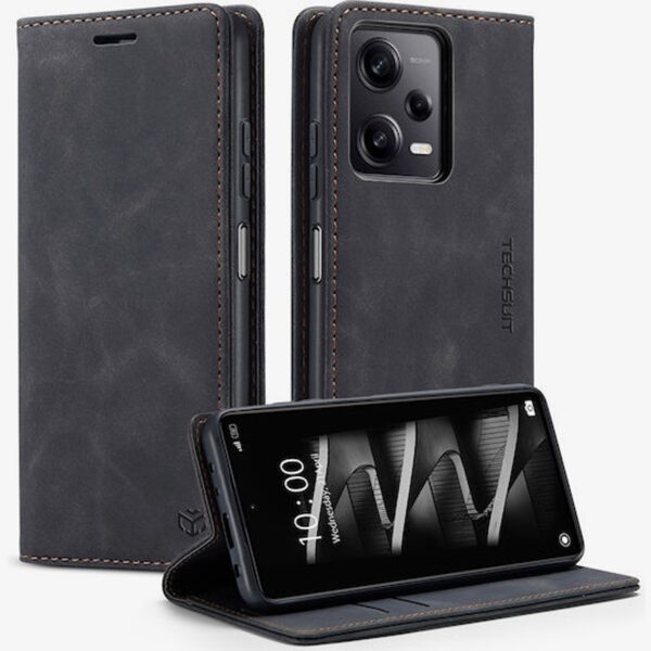 Techsuit Xiaomi Redmi Note 14 5G Confy Cover Θήκη Βιβλίο - Black Techsuit Xiaomi Redmi Note 14 5G Confy Cover Θήκη Βιβλίο - Black