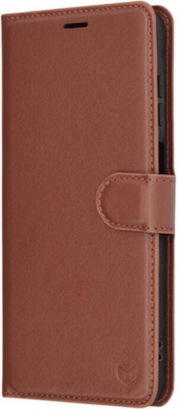 Techsuit Xiaomi Redmi 14C 4G / Poco C75 Leather Folio Θήκη Βιβλίο - Brown