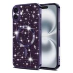 Techsuit iPhone 16 MagSafe Luxury Glitter Θήκη Σιλικόνης - Deep Purple