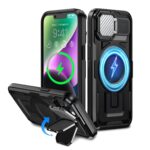 Techsuit iPhone 13 / 14 / 16e MagSafe CamVault Θήκη Σκληρή - Black
