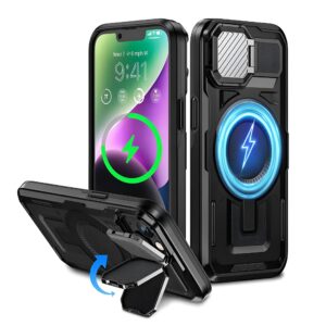 Techsuit iPhone 13 / 14 / 16e MagSafe CamVault Θήκη Σκληρή - Black