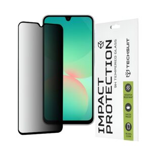 Samsung Galaxy A26 5G Προστασία Οθόνης Φιμέ Techsuit 111D Privacy Full Face Tempered Glass