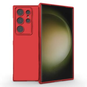 Forcell Samsung Galaxy S25 Ultra 5G Soft Touch Θήκη Σιλικόνης - Red