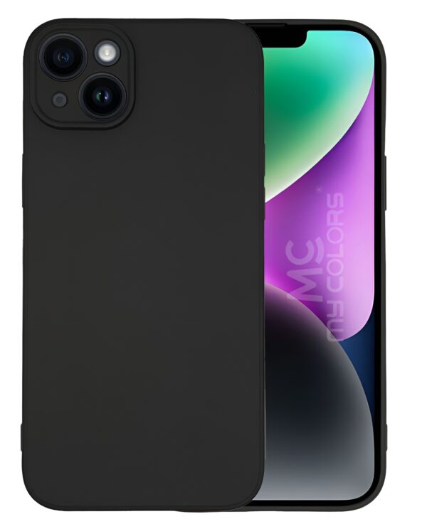 Forcell iPhone 14 Soft Touch Θήκη Σιλικόνης - Black