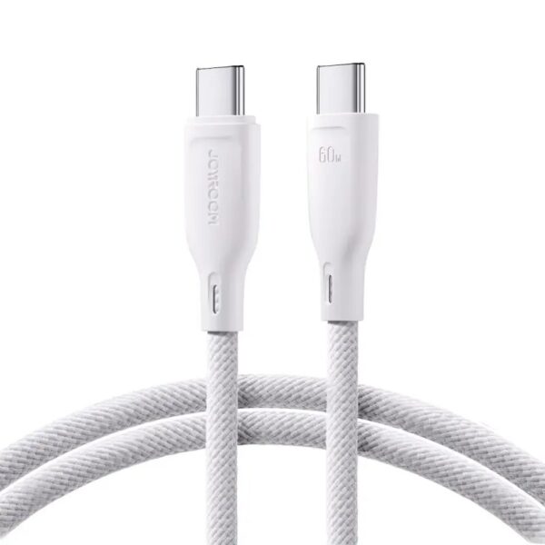 Joyroom Καλώδιο Φόρτισης USB-C to USB-C Λευκό 60W 1m (A34)