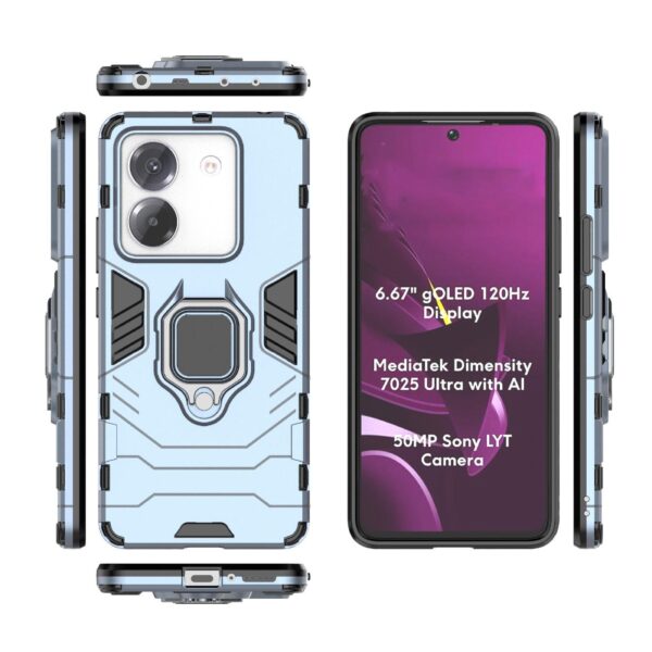 Forcell Xiaomi Poco M7 Pro Magnetic Ring Holder Θήκη Σκληρή - Blue