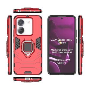 Forcell Xiaomi Poco M7 Pro Magnetic Ring Holder Θήκη Σκληρή - Red