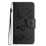 Tel1 iPhone 16e Butterfly Flowers Θήκη Βιβλίο - Black