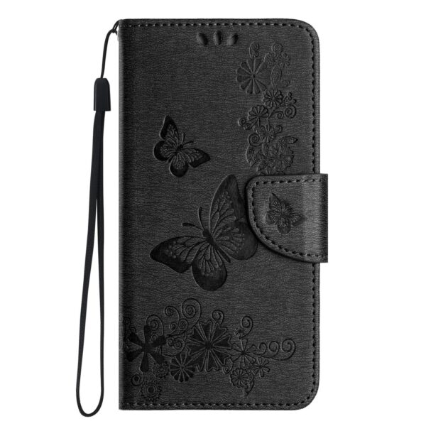 Tel1 iPhone 16e Butterfly Flowers Θήκη Βιβλίο - Black Tel1 iPhone 16e Butterfly Flowers Θήκη Βιβλίο - Black