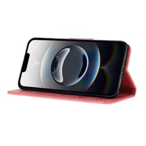 Tel1 iPhone 16e Butterfly Flowers Θήκη Βιβλίο - Pink