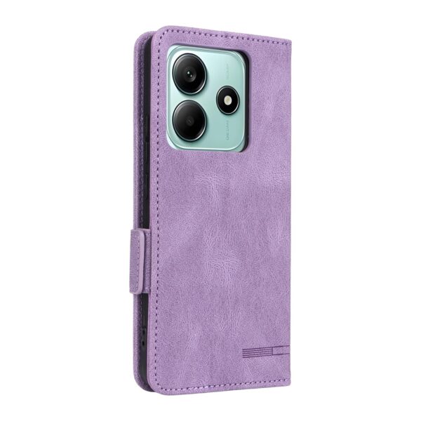 Tel1 Xiaomi Poco M7 Pro 5G Magnetic Calf Θήκη Βιβλίο - Purple