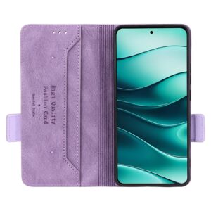 Tel1 Xiaomi Poco M7 Pro 5G Magnetic Calf Θήκη Βιβλίο - Purple