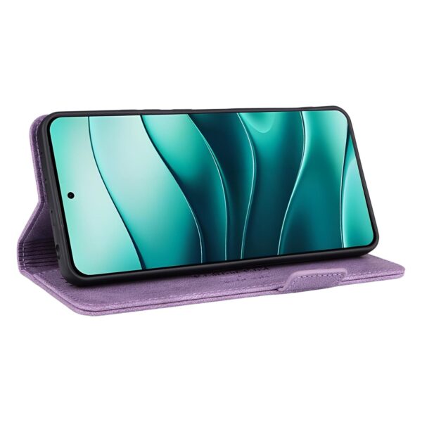 Tel1 Xiaomi Poco M7 Pro 5G Magnetic Calf Θήκη Βιβλίο - Purple