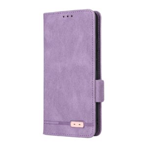 Tel1 Xiaomi Poco M7 Pro 5G Magnetic Calf Θήκη Βιβλίο - Purple