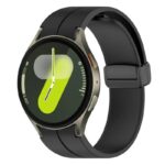 Λουράκι Samsung Galaxy Watch FE / 7 / 6 / 5 / 4 Silicone Solid Color - Black