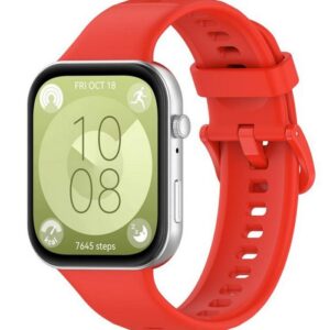 Λουράκι Huawei Watch Fit 4 Pro/ 4 / 3 Silicone Solid Color - Red