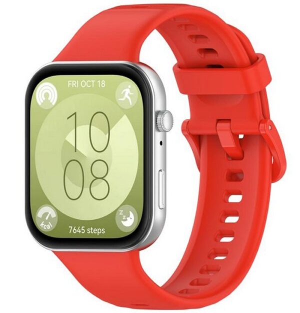 Λουράκι Huawei Watch Fit 4 Pro/ 4 / 3 Silicone Solid Color - Red