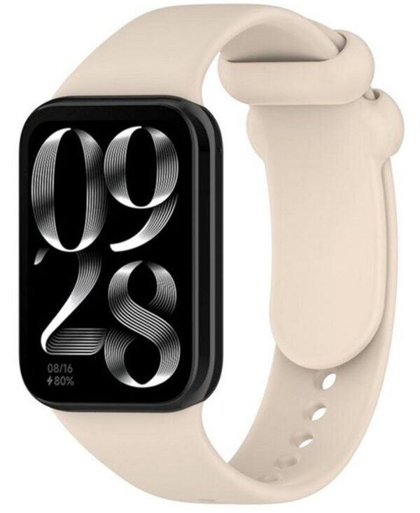 Λουράκι Xiaomi Smart Band 9 Pro / 8 Pro / Redmi Watch 5 / 4 Silicone Solid Color - Starlight