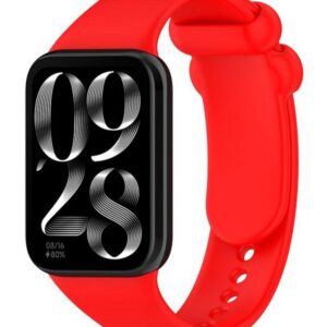 Λουράκι Xiaomi Smart Band 9 Pro / 8 Pro / Redmi Watch 5 / 4 Silicone Solid Color - Red