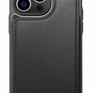 CaseMe C22 iPhone 15 Pro Max Card Wallet RFID Θήκη Δερματίνης - Black