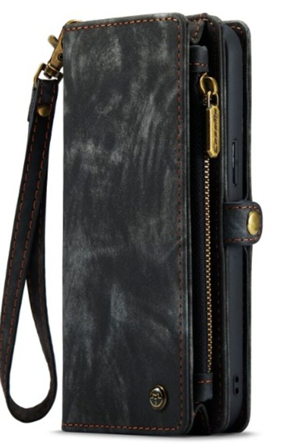 CaseMe 008 iPhone 15 Pro Max Detachable Multifunctional Θήκη Βιβλίο - Black