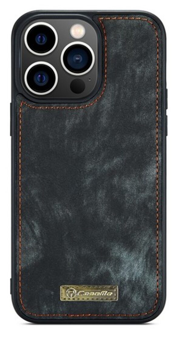 CaseMe 008 iPhone 15 Pro Max Detachable Multifunctional Θήκη Βιβλίο - Black