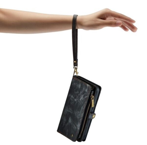 CaseMe 008 iPhone 15 Pro Max Detachable Multifunctional Θήκη Βιβλίο - Black