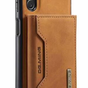 DG.MING M2 Series Samsung Galaxy A35 5G 3-Fold Wallet Card Θήκη Δερματίνης - Brown
