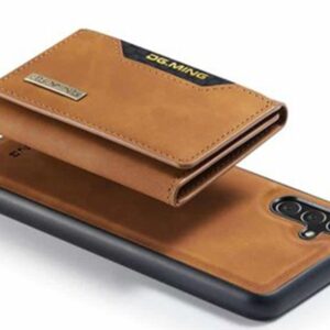 DG.MING M2 Series Samsung Galaxy A35 5G 3-Fold Wallet Card Θήκη Δερματίνης - Brown