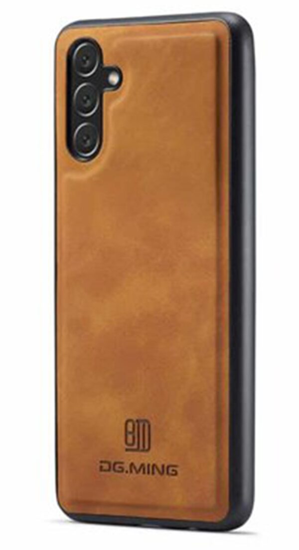 DG.MING M2 Series Samsung Galaxy A35 5G 3-Fold Wallet Card Θήκη Δερματίνης - Brown