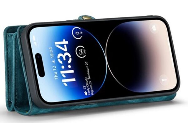 CaseMe 008 iPhone 15 Pro Max Detachable Multifunctional Θήκη Βιβλίο - Blue