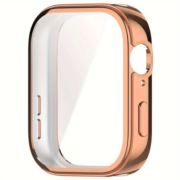 Huawei Watch Fit 4 Screen Protector + Electroplated TPU Soft Case Rose Gold