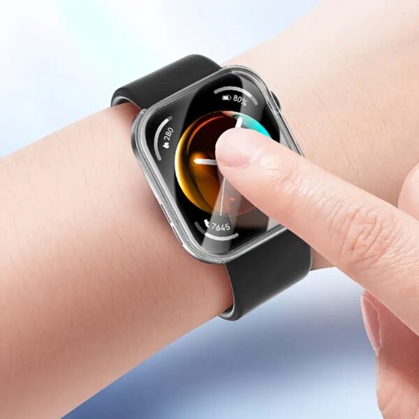 Huawei Watch Fit 4 Screen Protector + Electroplated TPU Soft Case Black