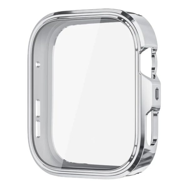 Huawei Watch Fit 4 Pro Screen Protector + Electroplated TPU Soft Case Silver