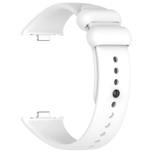 Λουράκι Xiaomi Smart Band 9 Pro / 8 Pro / Redmi Watch 5 / 4 Silicone Solid Color - White