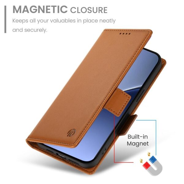 Tel1 Xiaomi Redmi A5 / Poco C71 Essential Magnet Θήκη Βιβλίο - Brown