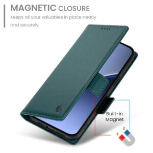 Tel1 Xiaomi Redmi A5 / Poco C71 Essential Magnet Θήκη Βιβλίο - Dark Green