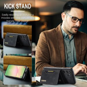 DG.MING M2 Series Samsung Galaxy A35 5G 3-Fold Wallet Card Θήκη Δερματίνης - Black