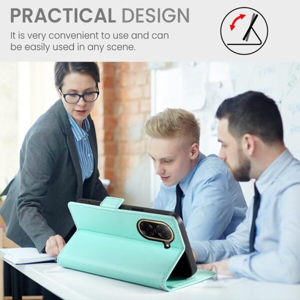 Tel1 Xiaomi Redmi A5 / Poco C71 Essential Magnet Θήκη Βιβλίο - Green