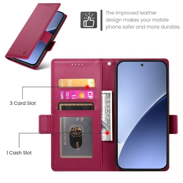 Tel1 Xiaomi Redmi A5 / Poco C71 Essential Magnet Θήκη Βιβλίο - Dark Pink
