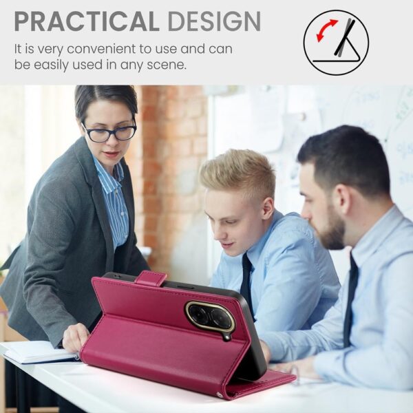 Tel1 Xiaomi Redmi A5 / Poco C71 Essential Magnet Θήκη Βιβλίο - Dark Pink