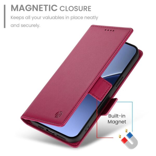 Tel1 Xiaomi Redmi A5 / Poco C71 Essential Magnet Θήκη Βιβλίο - Dark Pink