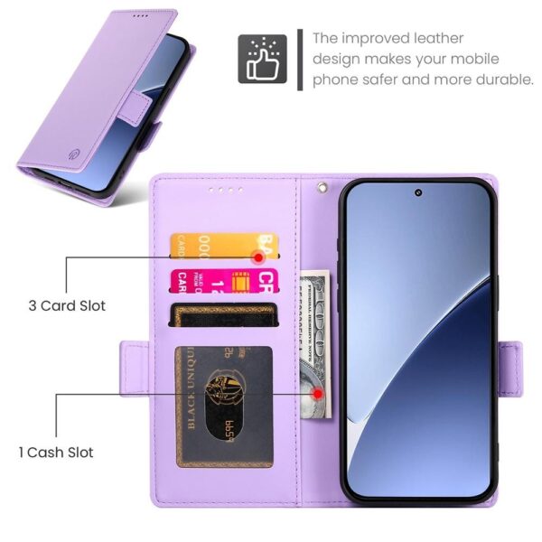 Tel1 Xiaomi Redmi A5 / Poco C71 Essential Magnet Θήκη Βιβλίο - Purple