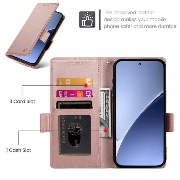 Tel1 Xiaomi Redmi A5 / Poco C71 Essential Magnet Θήκη Βιβλίο - Rose Gold