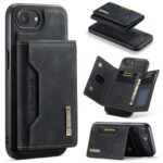 DG.MING M2 Series iPhone 16e 3-Fold Wallet Card Θήκη Δερματίνης - Black