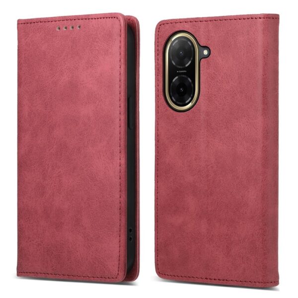 Tel1 Xiaomi Redmi A5 Magnet Horizontal Θήκη Βιβλίο - Dark Red