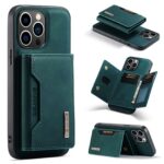 DG.MING M2 Series iPhone 15 Pro 3-Fold Wallet Card Θήκη Δερματίνης - Green