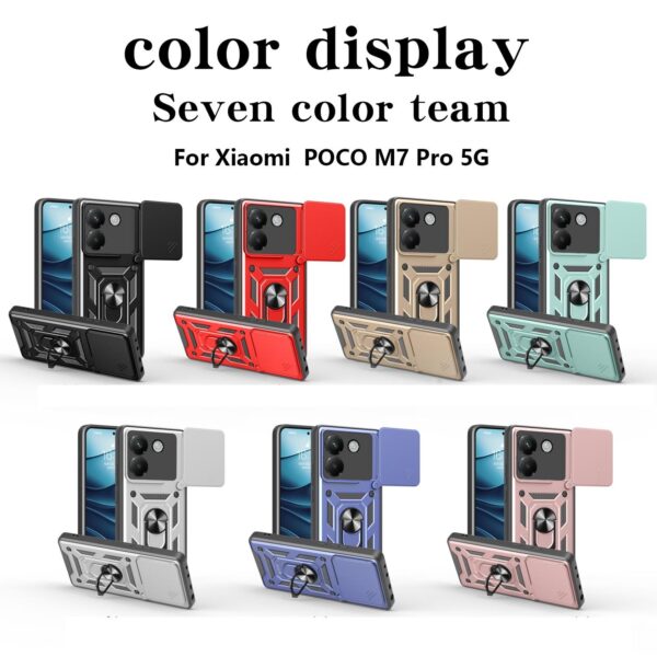 Forcell Xiaomi Poco M7 Pro 5G Camshield Protect Θήκη Σκληρή - Red